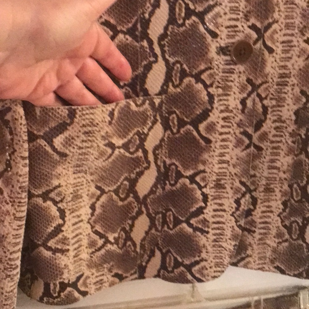 Leather Python Print Suit - image 4